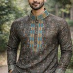 SILKY PRINT PANJABI