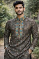 SILKY PRINT PANJABI